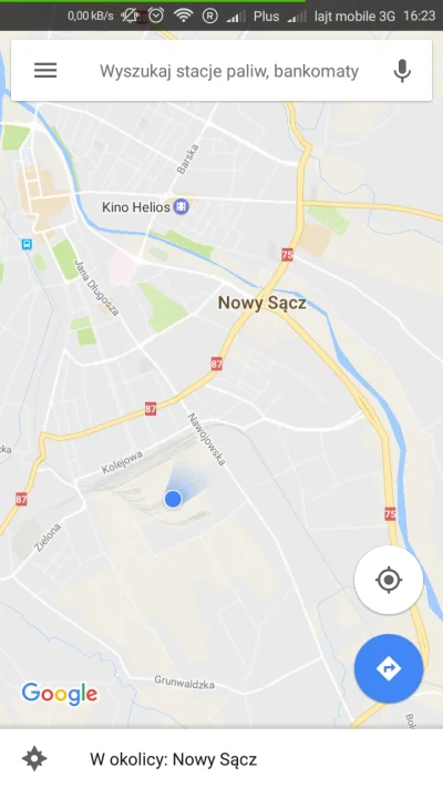 ms93 - Jadę pociągiem opolskich PR produkcji Newagu. Tak mnie lokalizuje Google po si...