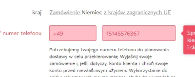 Pirzu - @jmuhha: jak dodałeś numer telefonu do zamowienia? :/ Mi wyskakuje błąd :(