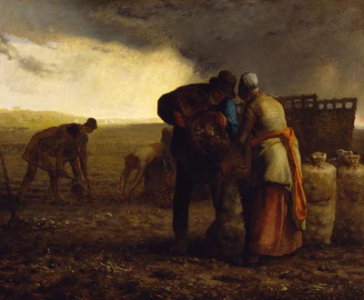 Agaress - Jean-François Millet - Wykopki (1855) 
( ͡° ͜ʖ ͡°)

#sztuka #malarstwo #...
