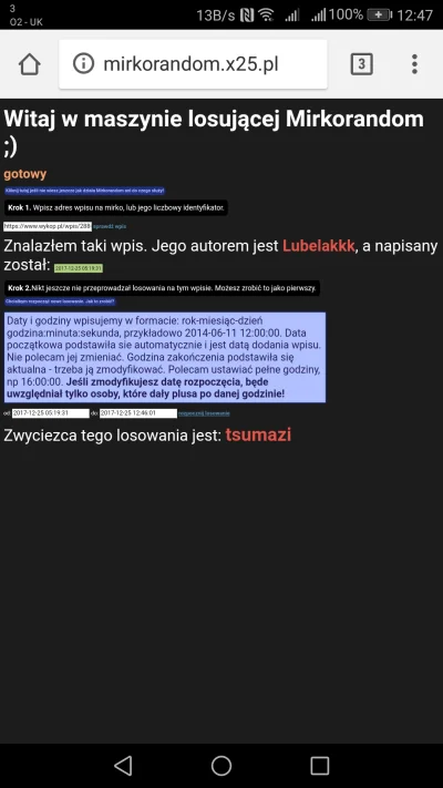 Lubelakkk - @Lubelakkk: Zwyciezca tego losowania jest: @tsumazi