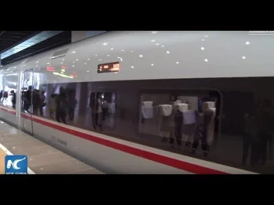 Transhumanista - Nowe pociągi chińskiej szybkiej kolei na linii Szanghaj - Pekin. Prę...