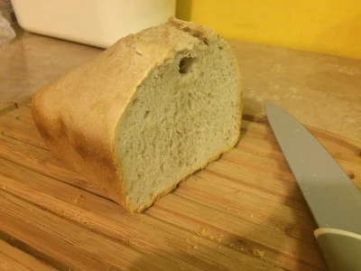Toniezarzutka - Pierwszy pszenny chleb na zakwasie z automatu i nawet sie udał, #bojo...