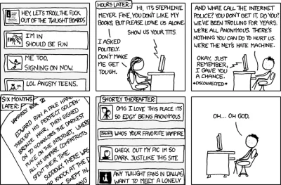 rmikke - Wyłowiłem #zzupy. #4chan, #twilight i #xkcd w jednym :D