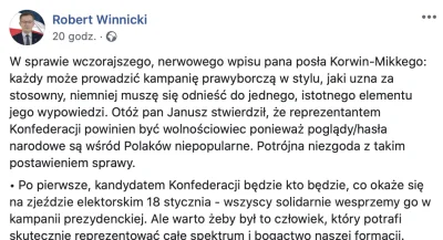 L3stko - Postuluję o ponowne zamknięcie Korwina w kazamatach.

https://www.facebook...