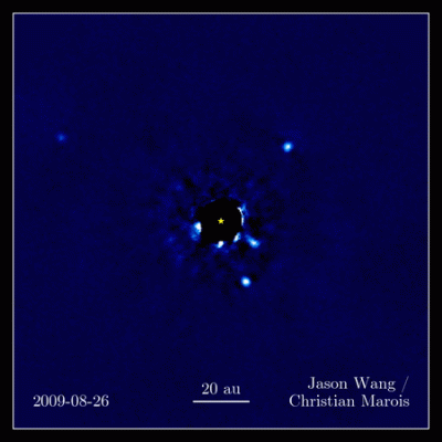 M.....t - Nagranie czterech egzoplanet wokół gwiazdy HR 8799

W 2008 roku miała mie...