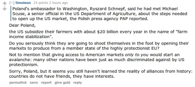 rezoner - Tłumaczę np ten komentarz:



Drodzy Polacy,

Stany przeznaczają 20 miliard...