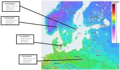 text - > Klimat południowej Szwecji jest nawet cieplejszy niż klimat w środkowej Pols...