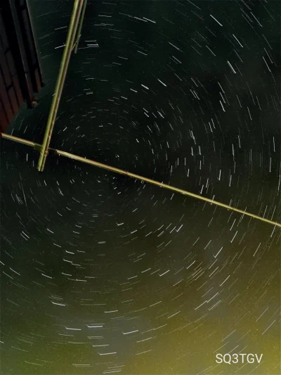 seven4pl - Nocne niebo i moja potężna antena (6x10m)

#night #sky #gwiazdy #stars #fo...