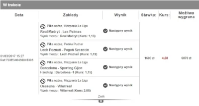 ravz - Dzisiaj mireczek wrzucił XD 1,13
#mecz