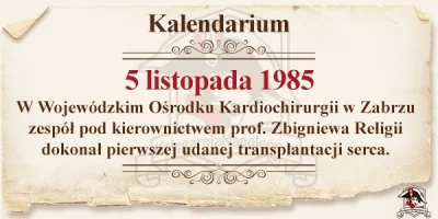 ksiegarnia_napoleon - #religa #przeszczep #zabrze #operacja #bogowie #kalendarium