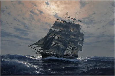 Mesk - Malarstwo marynistyczne Marka Rużyka 
#malarstwo #statki #okrety #morze #sztu...