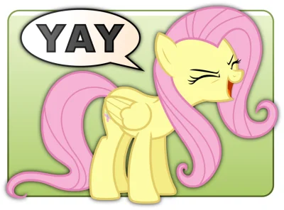 E.....k - yay!
#mlp #fluttershy #wygryw #gownowpis