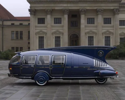 sropo - Dymaxion - prototyp autobusu o niskim zużyciu paliwa z 1933 roku. Powstały je...