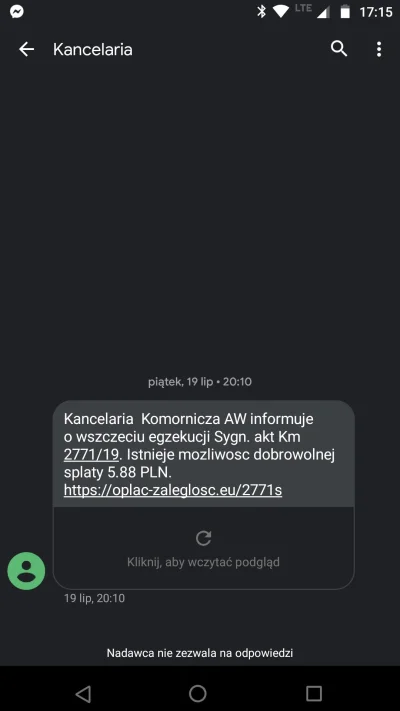 YebakaLesny - Też w lipcu otrzymałem SMS od podobnych #!$%@? ( ͡º ͜ʖ͡º)