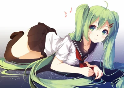 Azur88 - #randomanimeshit #anime #vocaloid #hatsunemiku #longhair #greenhair #ponytai...