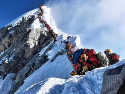 RFpNeFeFiFcL - Mount Everest jest najwyższą górą świata. Jej szczyt znajduje się na w...
