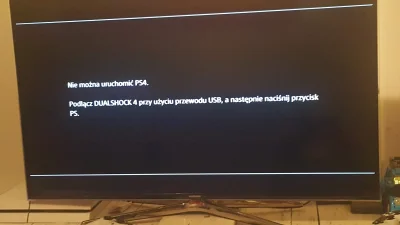 mtos - Padło mi #PS4. Wita mnie takim ekranem. Zanim zacznę cokolwiek próbować działa...