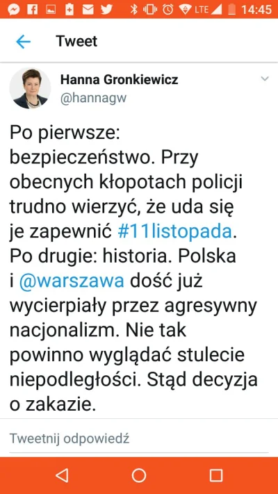 Wiggum89 - Warszawa już zbyt wiele wycierpiała przez skrajne ideologie. Wymachiwanie ...