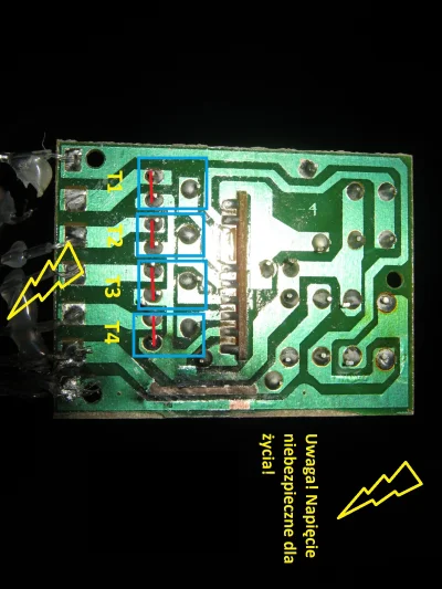Surfer328 - @slawek89: musisz pozamykać tranzystory. Tzn zalutować tak jak są te czer...