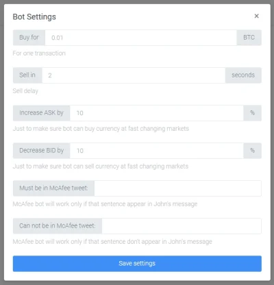 cryptobots - @ktokiedy82: 
Tak wygląda okienko konfiguracji