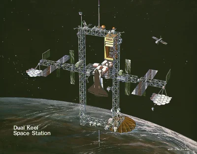 d.....4 - Stacja Freedom) – projekt „podwójny kil” z 1984 roku.

#kosmos #nasa #freed...