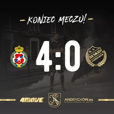 TerazRodzina - Koniec meczu w Myślenicach. Wisła Kraków II pokonuje 4:0 Beskid Andryc...
