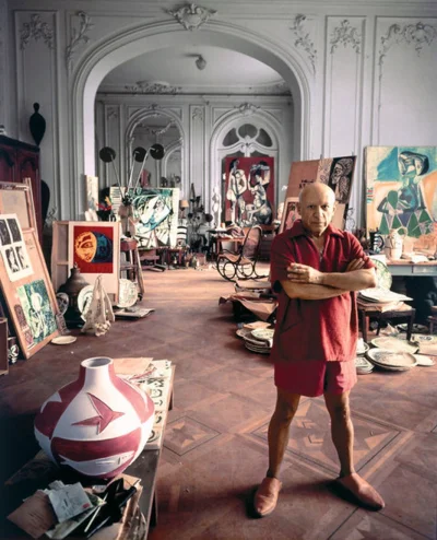 WILI7777 - Pablo Picasso w swoim domu we Francji (około 1956 r.)

#ciekawostki #pic...