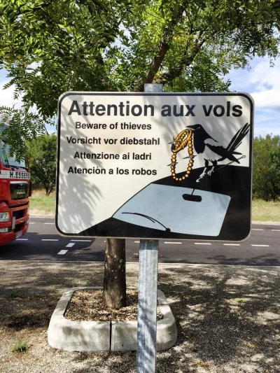pogop - Taki oto znak we Francji. #truckinggirl wstawiła na facebooka XD Jak rozumiem...