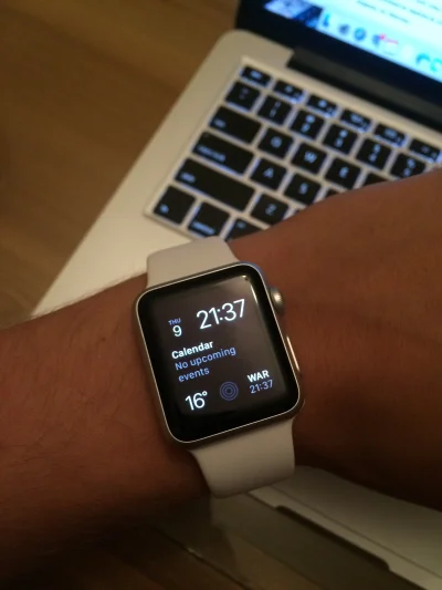megalol - Testuje sobie Apple Watch Sport. Rozmiar 38mm wydaje się być bardzo mały, z...