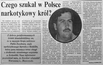 marek_antoniusz - Escobar w Bieszczadach? W serialu tego nie było.