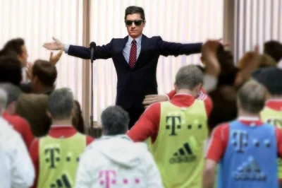 petarda - Lewandowski na następnym treningu Bayernu

#mecz