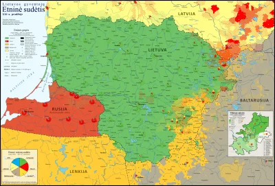 J.....z - Etniczna mapa Litwy. Istnienie znacznej polskiej społeczności jest zasługą ...