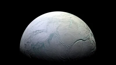 irytacjaniebosklonu - Enceladus, lodowy księżyc Saturna. (｡◕‿‿◕｡)

#kosmosboners #e...