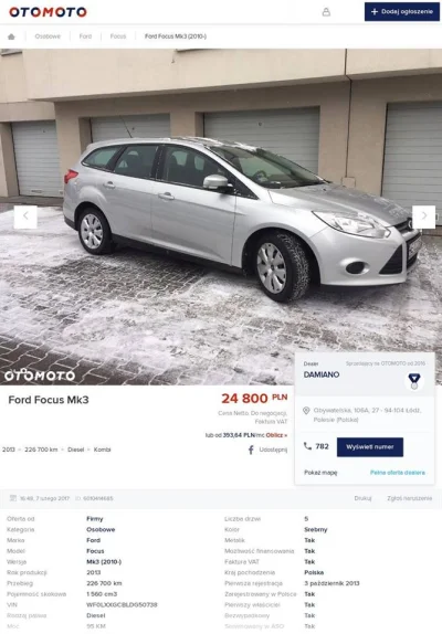 malinowydzem - Ford Focus
Rok produkcji : 2013
Przebieg : 140 998 km
Cena : 18 400...