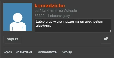 M.....d - Napisałem wyraźnie po twoim wpisie żebyś sobie darował wypisywanie jaki to ...