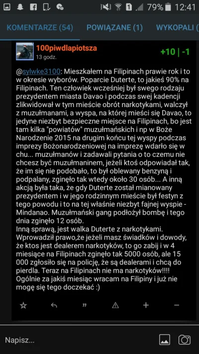 lanekrasz - niezły typ, cieszy się ze ludzie są zabijani na Filipinach bo ktoś diluje...