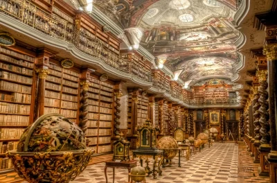 N.....i - Dark Souls? Nie, to tylko Biblioteka w Czechach, Praga. #biblioteki