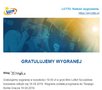 Jechanka - No i moge sobie zycie na nowo ulozyc ( ͡€ ͜ʖ ͡€)( ͡€ ͜ʖ ͡€)
#lotto #pieni...