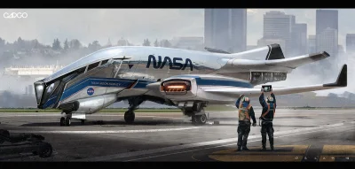 d.....4 - NASA aircraft - Oscar Cafaro 

#scifiart #digitalart #digitalpainting #conc...