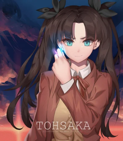 l.....f - #randomanimeshit #fate #fatestaynight #rintohsaka #tohsakarin #anime #pixiv...