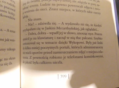 sokytsinolop - Wspomnienie o wykopie w książce Remigiusza Mróz "zaginięcie“

#ksiazki...