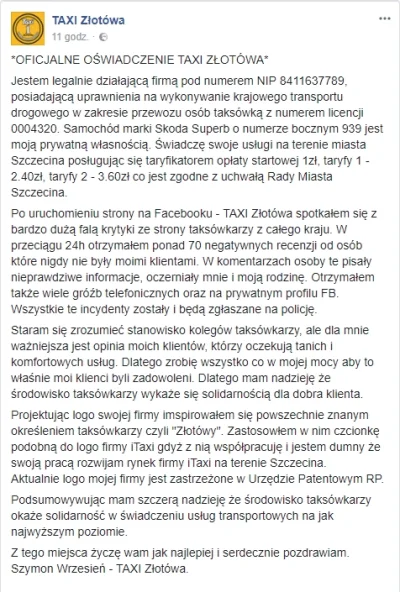 D.....n - Mirki znajomy postanowił otworzyć firmę o nazwie "Taxi Złotówa" i wozić lud...