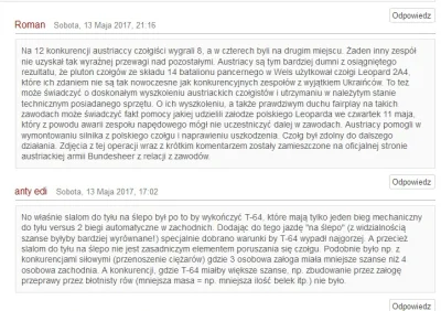 szurszur - Ciekawe komentarze. Austriacy na najstarszym modelu Leoparda rozwalili kon...