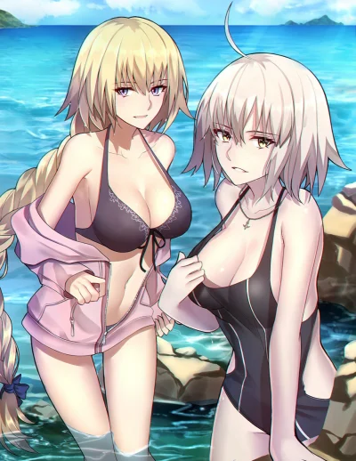 Czokolad - #randomanimeshit #fate #fategrandorder #jeannedarc #swimsuit #anime #