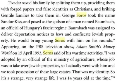 Doctor_Manhattan - > Soros pomagał nazistom podczas Holokaustu

Tytuł znaleziska to...