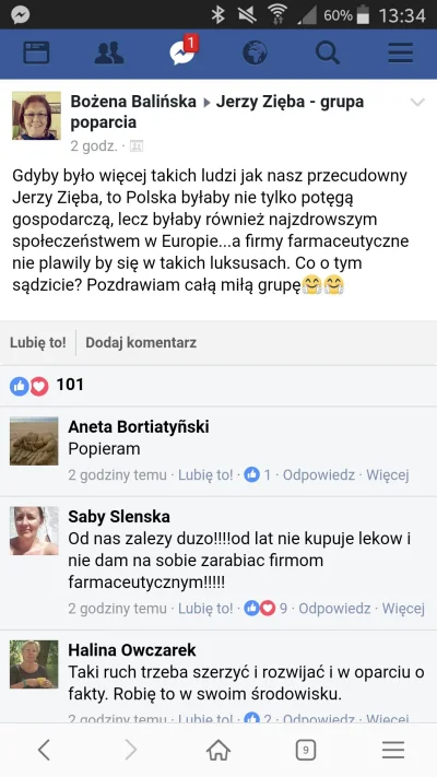 wojtekbezportek - @HonyszkeKojok byłem w grupie poparcia Jerzego Zięby na fejsbuku, p...