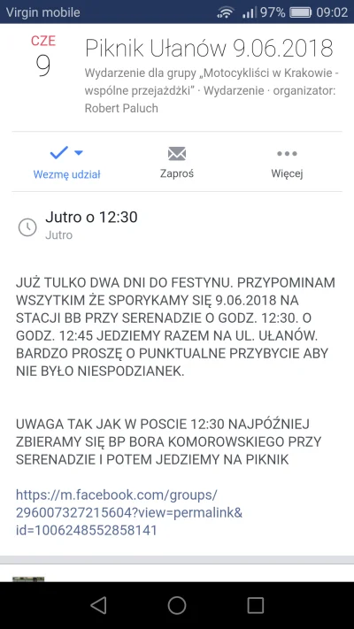 Aga_Be - Zapraszam jutro o godz 12:30 na BP przy Serenadzie wszystkich chętnych motom...