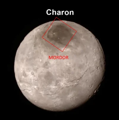 dzangyl - O! A tutaj jest Mordor :D
#charon #pluton #newhorizons