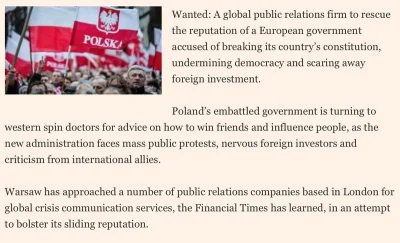 deval - Polish state TV: Protests organised by foreign PR firms.
Foreign PR firms: E...