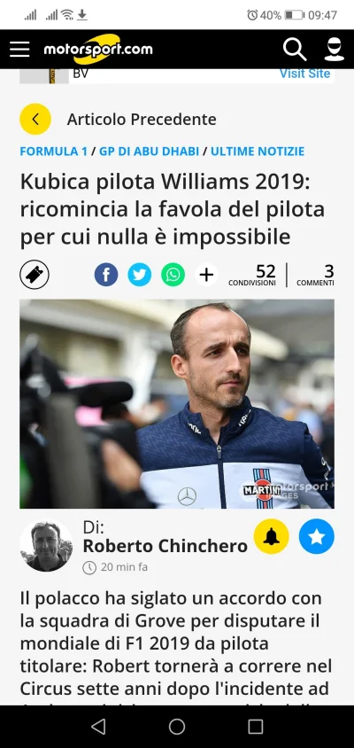 ForrestGump - Chinchero również potwierdza #kubica 

https://it.motorsport.com/f1/new...